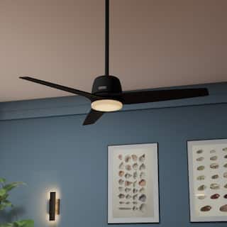 Hunter + Jasmine Roth 52" Malden Ceiling Fan w/ LED Light,  Remote - Casual, Transitional - Designer!
