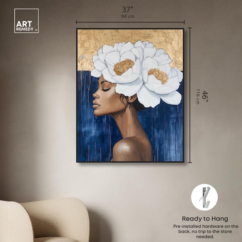 Floral Goddess II Canvas by Art Remedy