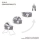 preview thumbnail 23 of 22, Dream On Me Day Dreamer 2-in-1 Convertible and Portable Bassinet