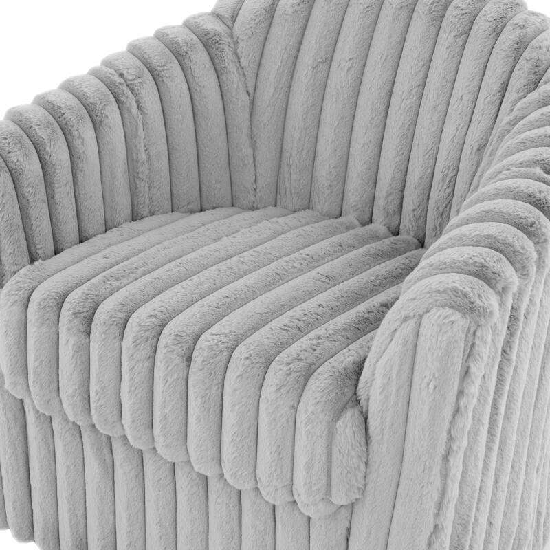 Single Sofa Armchair Swivel Barrel Chair (Set of 2)
