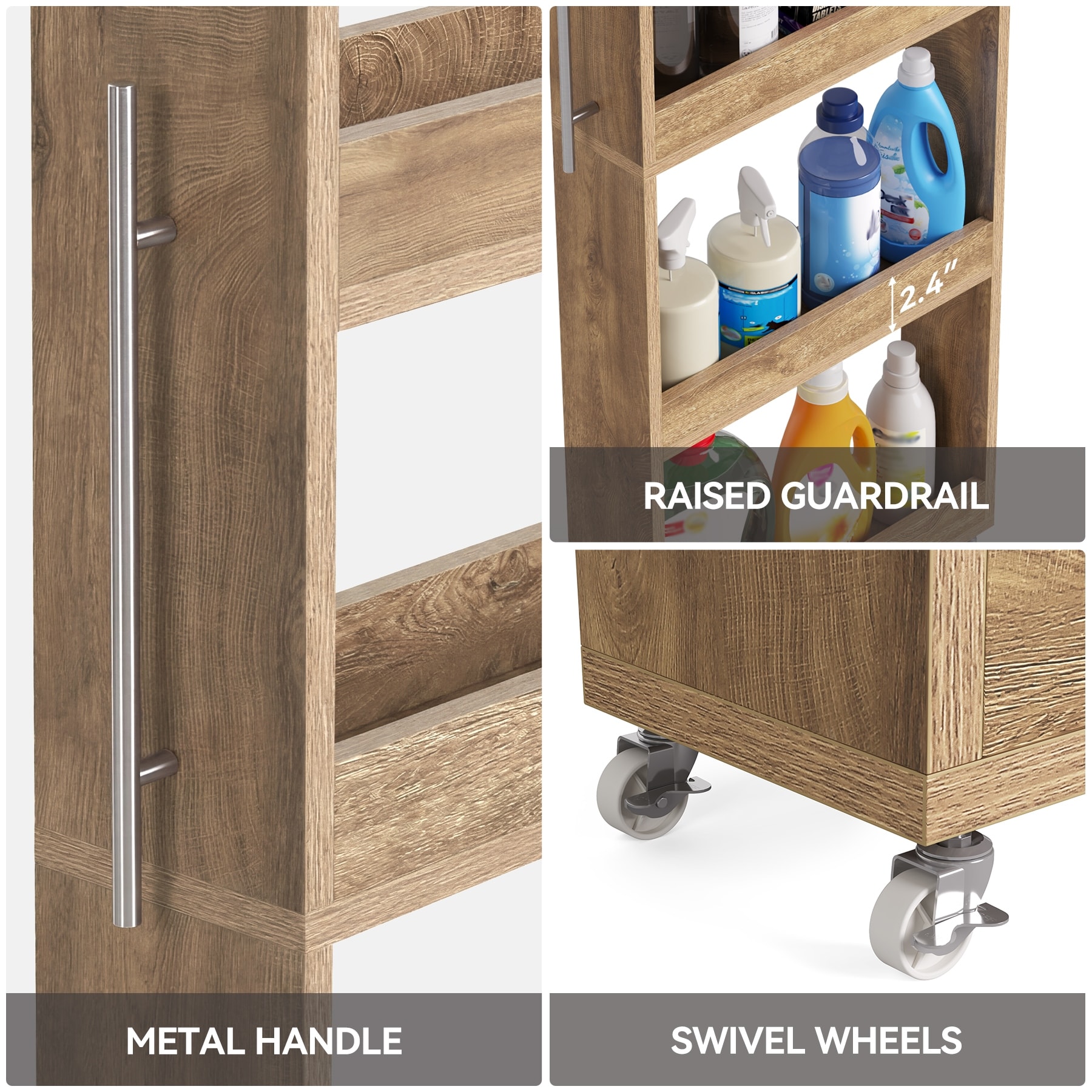 チョム　エブリイフレシャス　tall 5-tier-Tall-Slim-Storage-Cart-