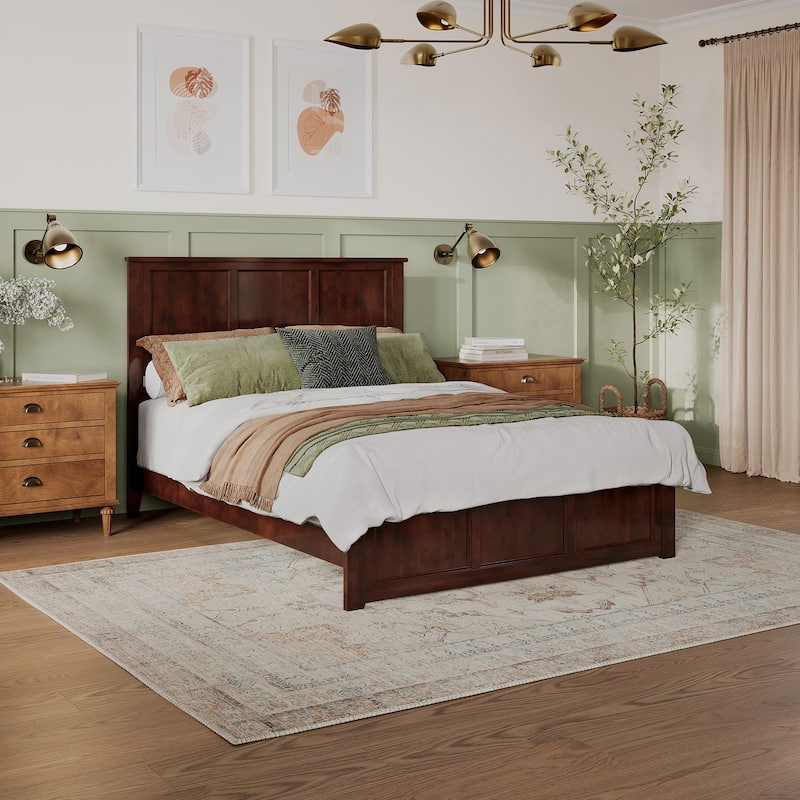 Madison Queen Low Profile Platform Bed with Matching Footboard