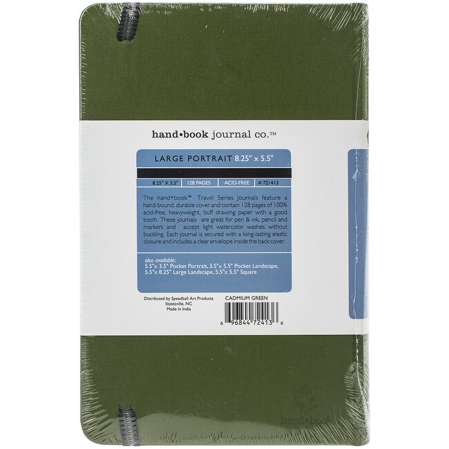 Shop Portrait Cadmium Green Hand Book Travelogue Drawing Journal 5 5 X8 25 64 Sheets Overstock 30703726