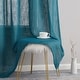 preview thumbnail 10 of 94, HLC.me Abbey Faux Linen Textured Semi Sheer Privacy Light Filtering Transparent Window Grommet Curtain Panels, Pair