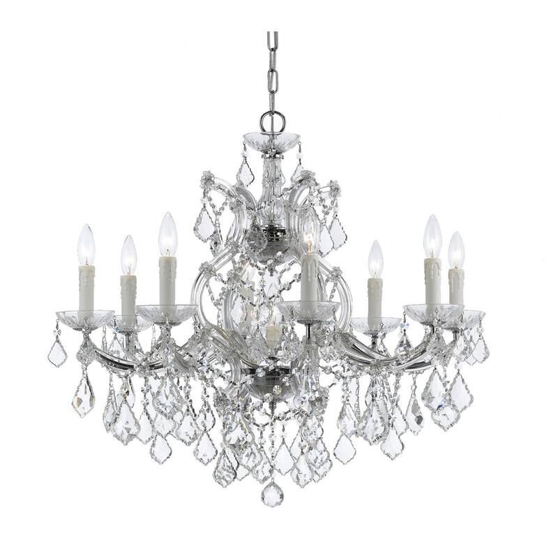 Crystorama Lighting Group Maria Theresa 9 Light 26" Wide Chandelier - Polished Chrome