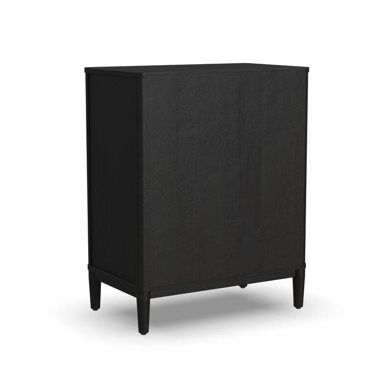 Brentwood Black Wood Bar Cabinet - 29" x 36" x 17"