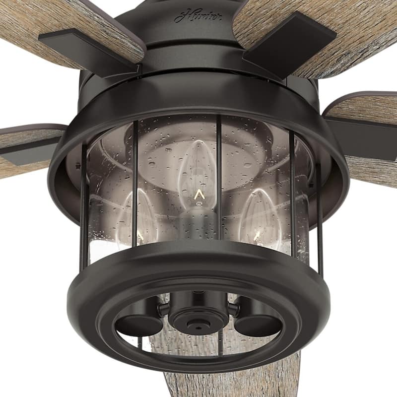 Hunter 52" Coral Bay Outdoor Ceiling Fan with Light