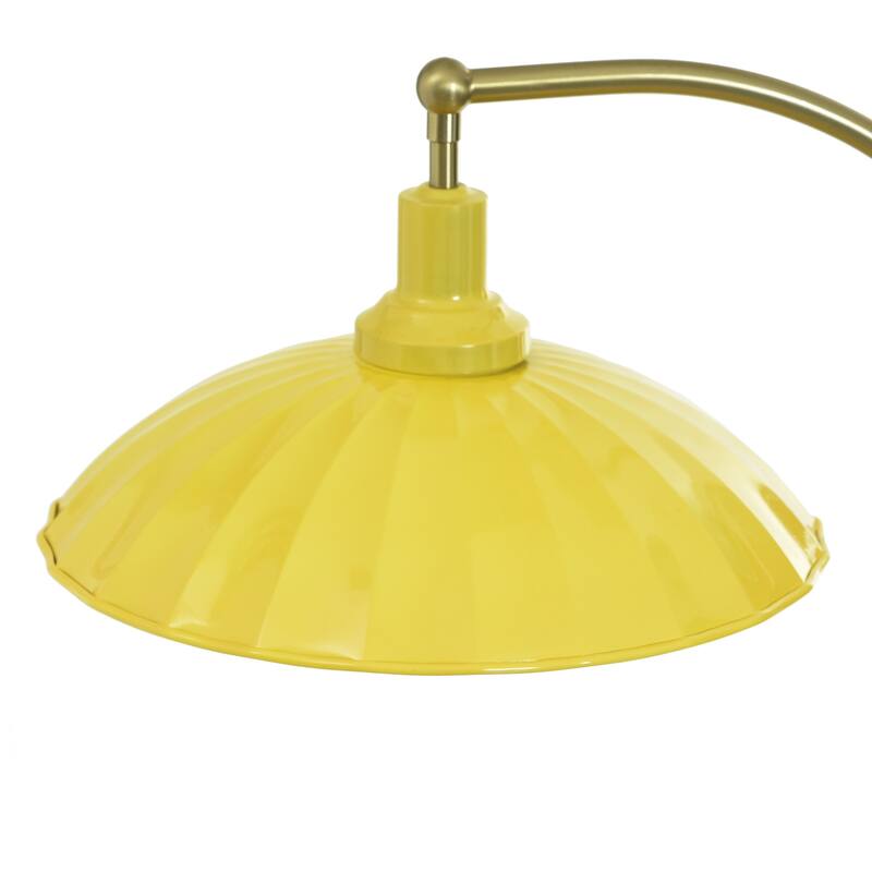 Tamara Day for Stylecraft Penelope Floor Lamp - White Marble & Polished Brass - Glossy