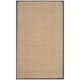 SAFAVIEH Natural Fiber Marina Basketweave Seagrass Rug - 2'6" x 4' - Natural/Dark Grey