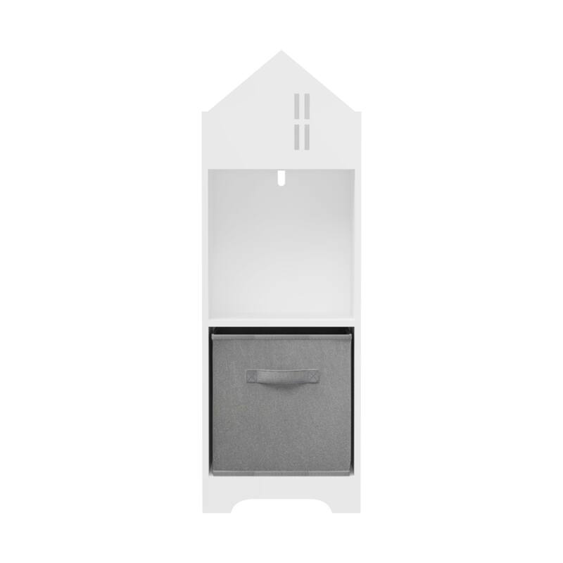 2-Tier Storage Display Organizer with Collapsible Fabric Drawers