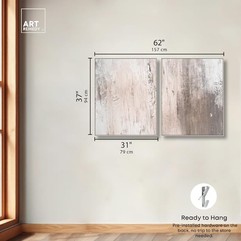 Striated Texture IV Canvas Set of 2 by Art Remedy