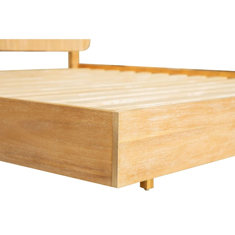 Modrest Jacobson Modern Natural Acacia Bed