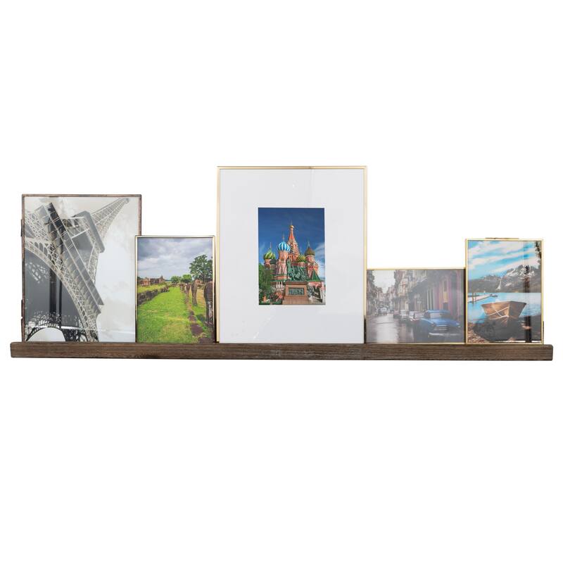Rustic State 36 Inch Narrow Wall Mounted Shelves