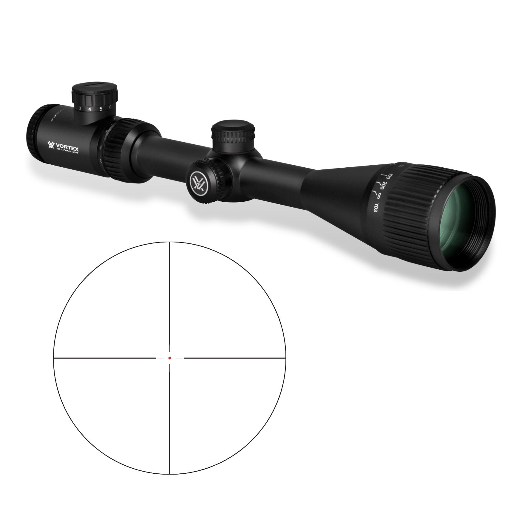 【１着でも送料無料】 Vortex Crossfire II 6-18x44 AO Riflescope (V-Brite MOA 双眼鏡、単眼鏡