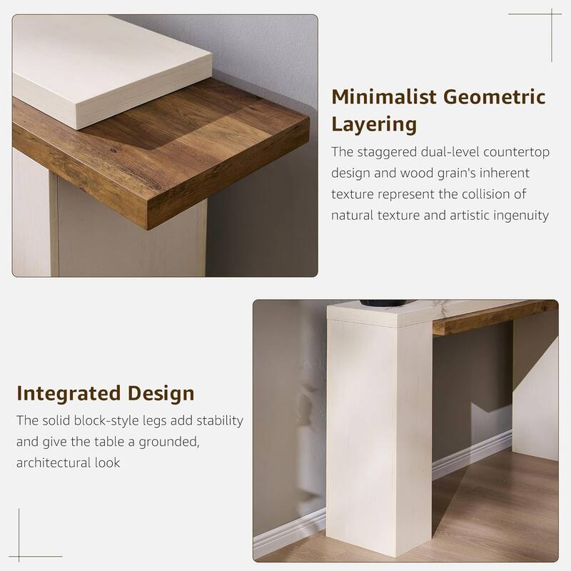 Modern Entryway Table, Wood Sofa Table Behind The Couch, Narrow Table