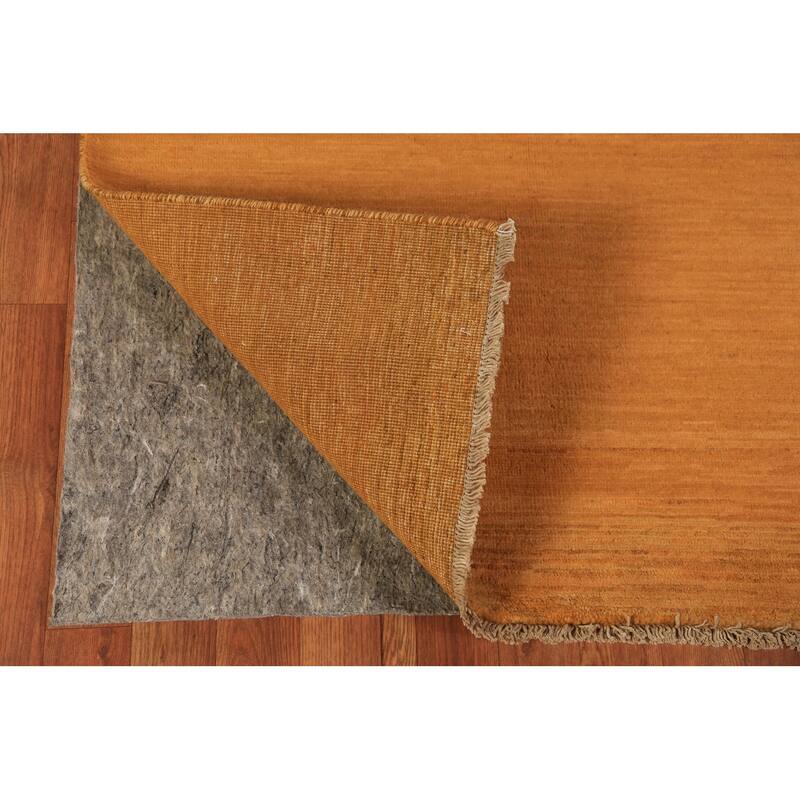 Rust Gabbeh Oriental Runner Rug Hand-Knotted Wool Carpet - 3'5" x 6'6"