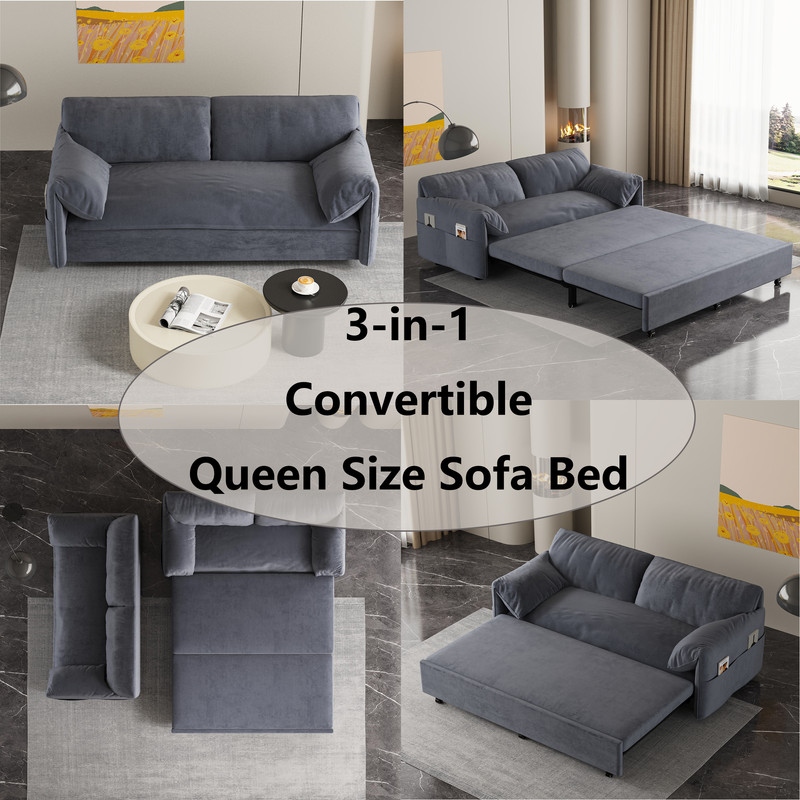 Convertible queen 2025 sofa bed