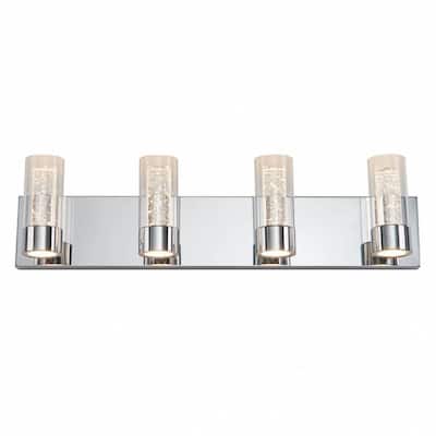 Artika Ratio Bathroom Vanity Light Fixture 4-light, Chrome Finish - 27
