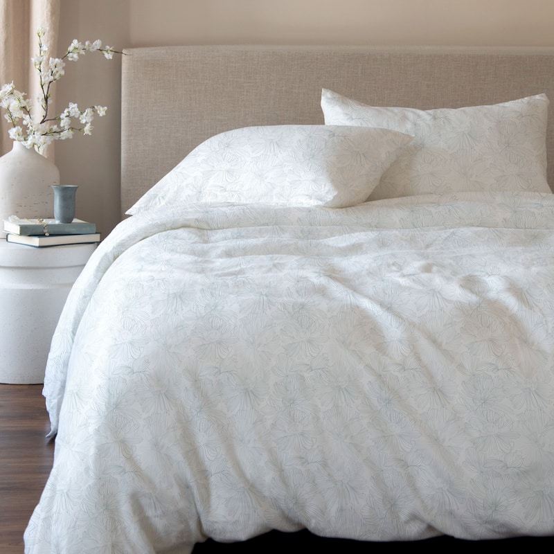 100% French Linen Duvet Cover & Sham Set by BOKSER HOME