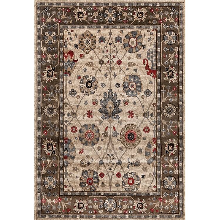 Glamour Collection Floral Area Rug