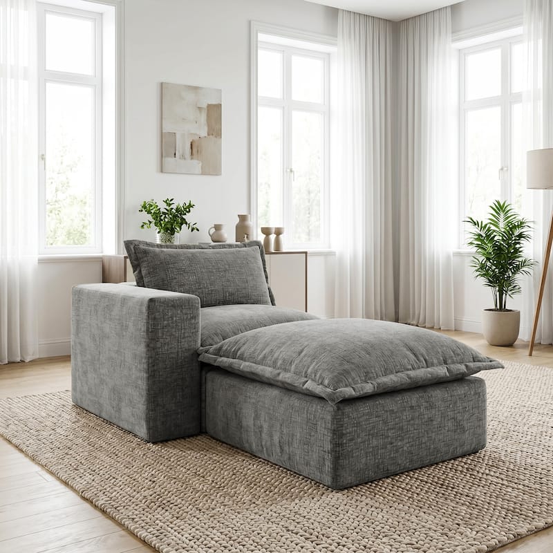 Comfy Cloud Couch Plush Modular Sectional Sofa For Living Room
