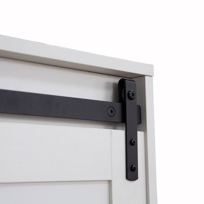 Armoire Wardrobe Closet, Wardrobe Cabinet with Sliding Barn Door, 4 Drawers,Adjustable Shelves & Hanging Rod