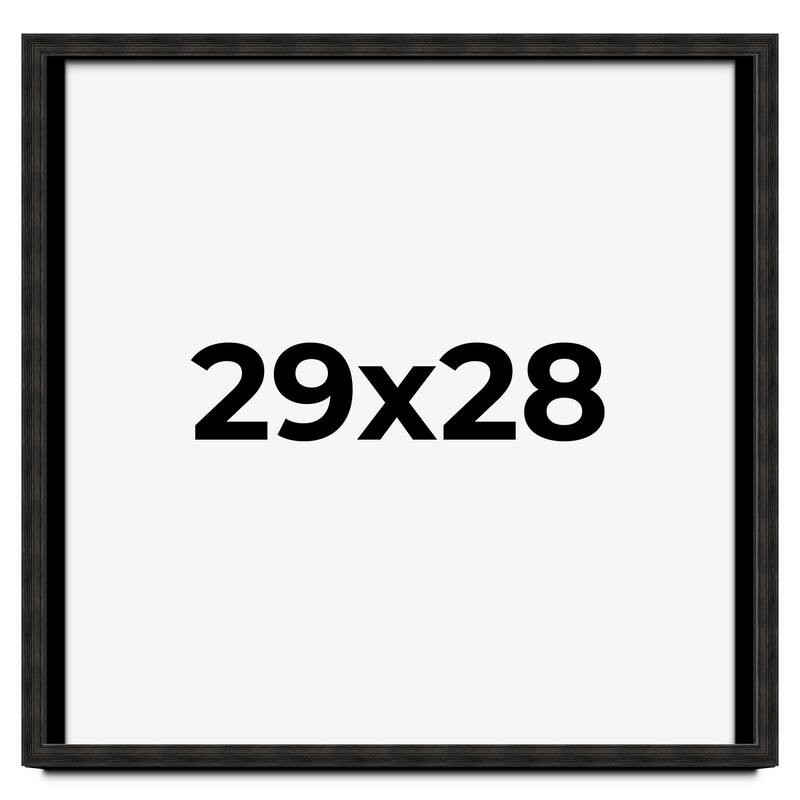 29x28 Shadow Box Black Rustic Barnwood Display Frame | 1.125 Inch