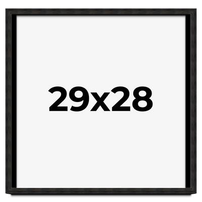 29x28 Shadow Box Black Rustic Barnwood Display Frame | 1.125 Inch
