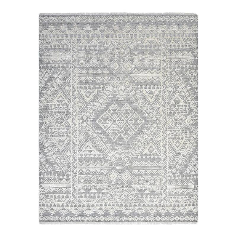 Overton Handmade Modern Contemporary Geometric Area Rug