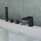preview thumbnail 33 of 39, Roman Tub Faucet with Handheld Shower 3-Handle Deck Mount Bathtub Faucet Set