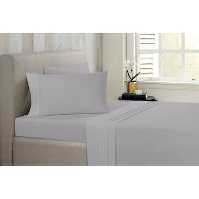 Bibb Home Antimicrobial 4 Piece Solid Sheet Set