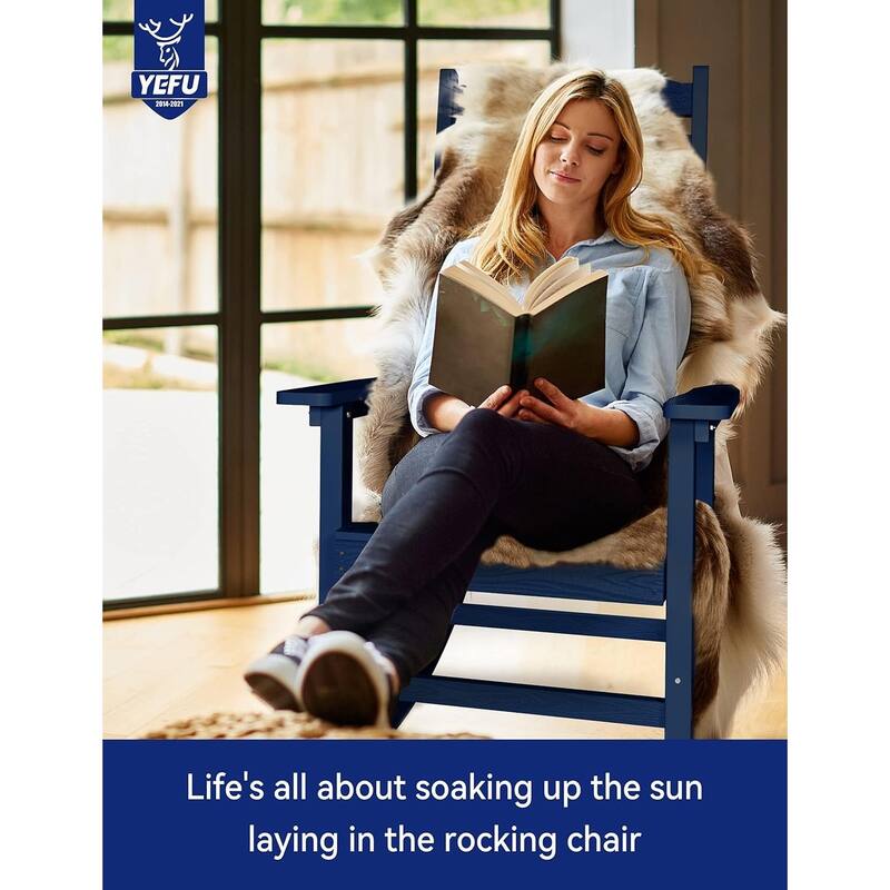 WINSOON All Weather Outdoor Rocking Chair