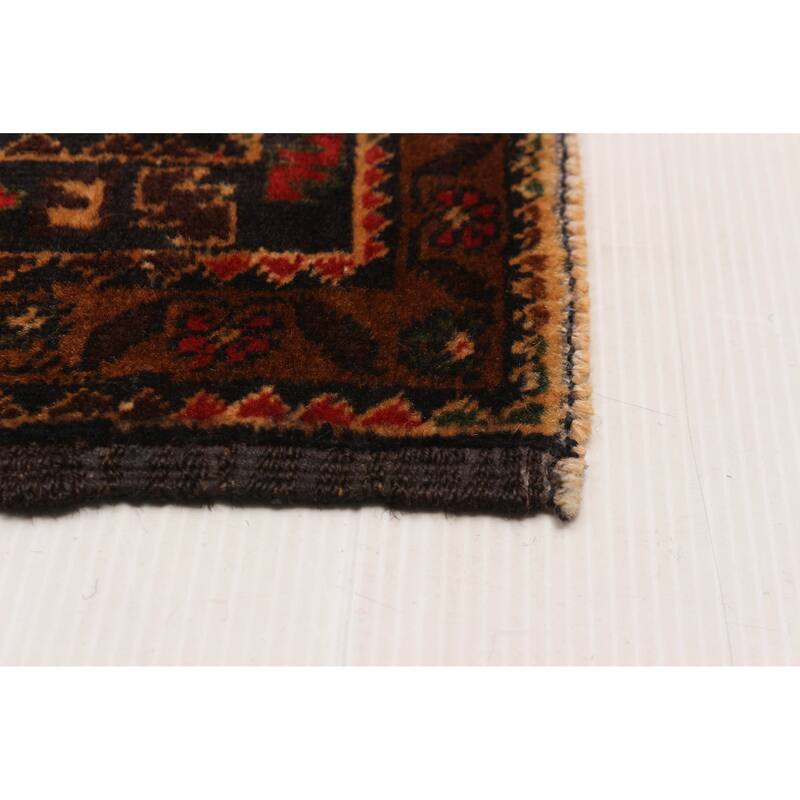 Teimani Black Rug 3'8" x 6'7" - 3'8 x 6'7