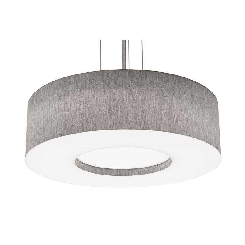 AFX Montclair 24'' Medium Base Pendant - Grey/Satin Nickel
