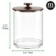 preview thumbnail 16 of 37, mDesign Round Storage Apothecary Canister for Bathroom, 2 Pack