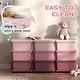 preview thumbnail 15 of 25, Qaba 3 Tier Kids Storage Unit, 9 Drawer Chest Toy Organizer Plastic Bins for Kids Bedroom Nursery Kindergarten Living Room