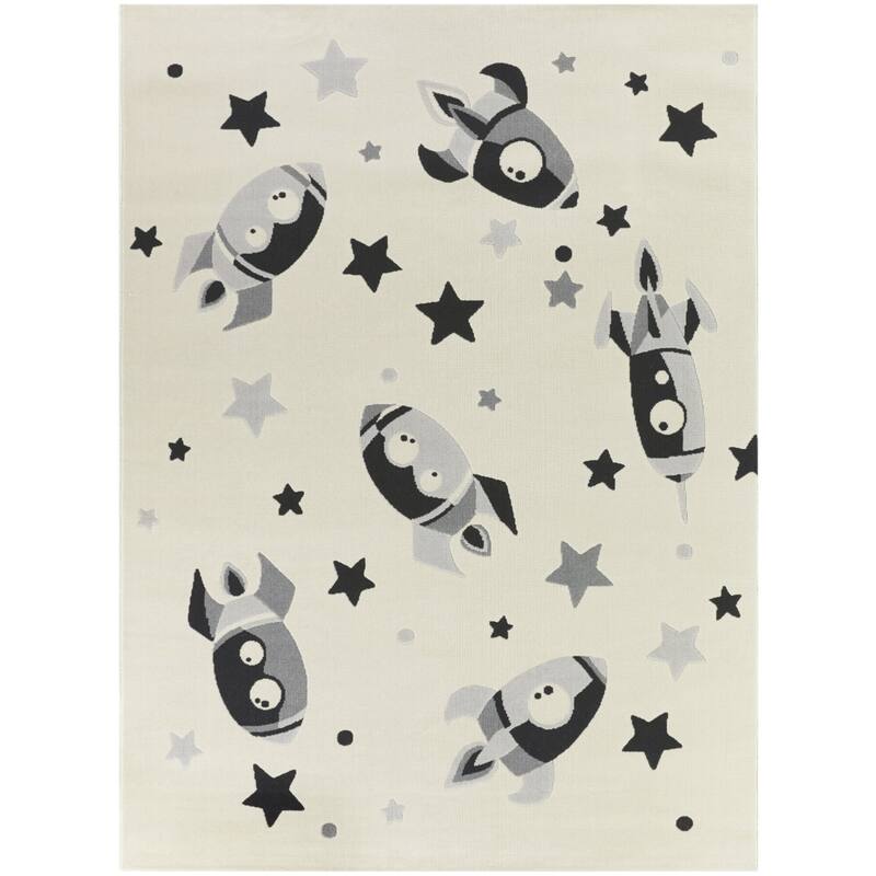 Mod-Tod Rocket Dreams Kids Area Rug - 3'11" x 5'7"