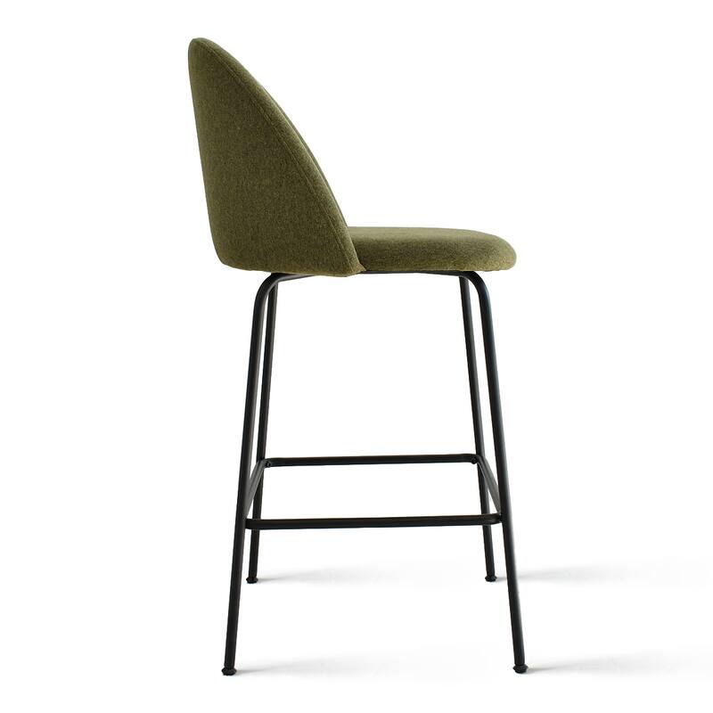 Nano Upholstered 25 inch Metal Frame Counter Stool (Set of 2) - 36"x19"x18"