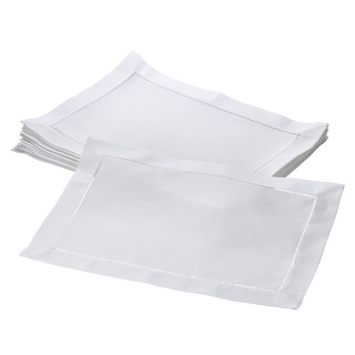 Hemstitched Border Table Mats (Set of 12)