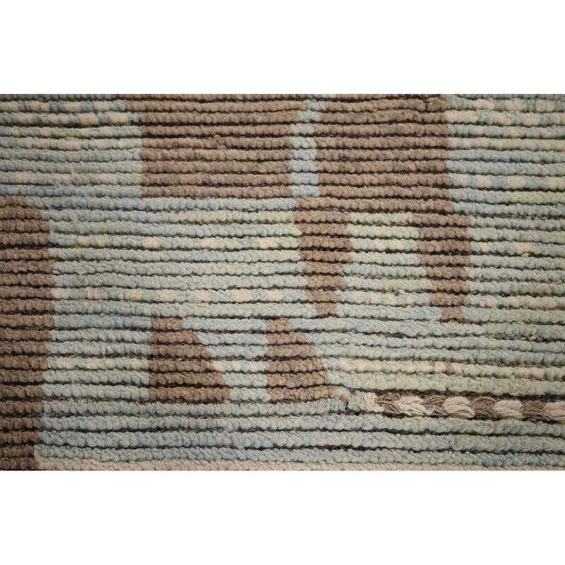 All-Over Abstract Moroccan Palace Size Rug Hand-Knotted Wool Carpet - 11'11"x 18'5"