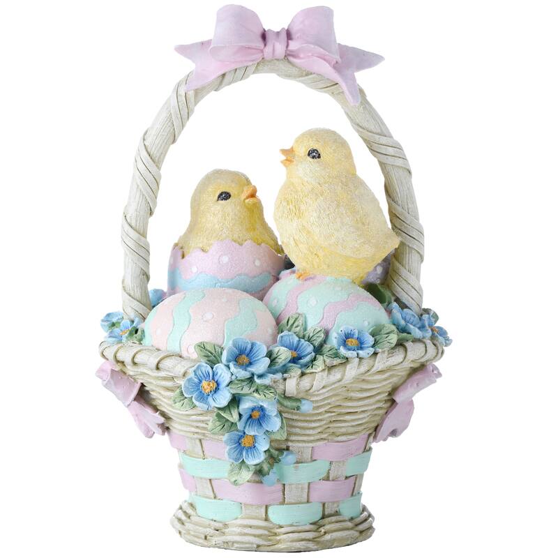 Resin Hatching Chick Easter Basket