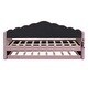 preview thumbnail 12 of 10, Upholstered Daybed with Side Pockets and Trundle, Velvet Sofabed with USB Charging Ports, Twin size, Pink