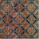 preview thumbnail 21 of 39, SAFAVIEH Evoke Aurora Vintage Boho Medallion Rug 6'7" Square - Blue/Orange - Square