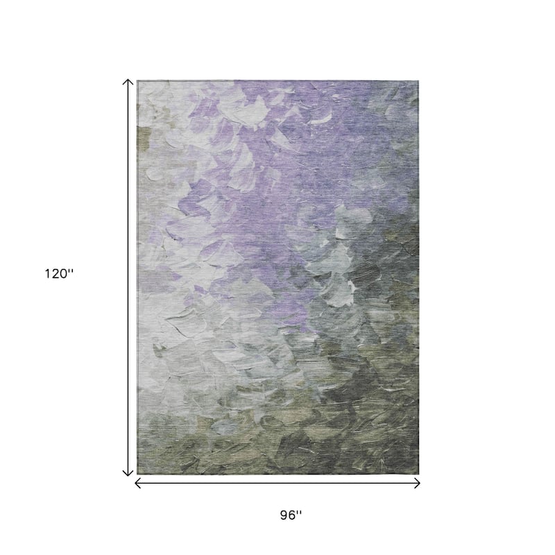 HomeRoots Abstract Transitional Rectangle Outdoor Rug
