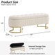 preview thumbnail 20 of 120, Velvet Storage Bench for Bedroom
