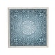 preview thumbnail 12 of 15, Blue Metal Scroll Home Wall Decor with Embossed Details