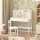 preview thumbnail 11 of 25, Wooden Children Study Desk and Chair Set with Storage