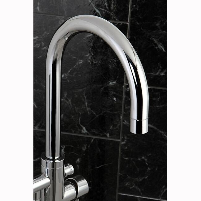 Kingston Brass Concord Floor Mounted Clawfoot Tub Filler with Metal