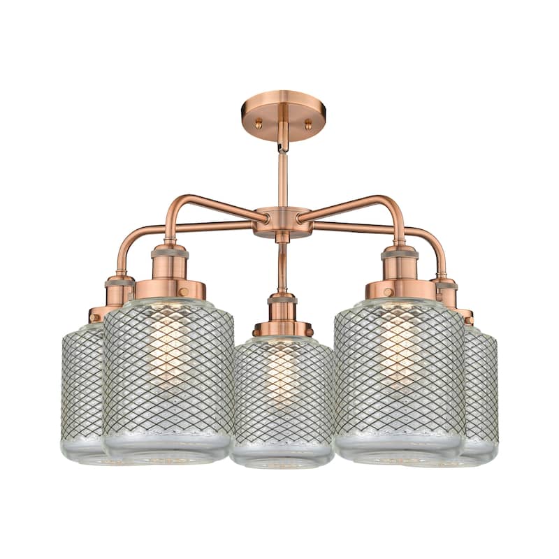 Innovations Lighting Edison - 5 Light 24" Stem Hung Chandelier