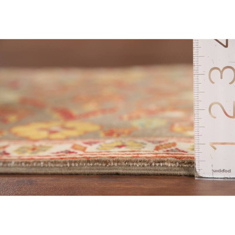 Kazak Oriental Foyer Rug Handmade Traditional Brown Wool Carpet - 2'2" x 3'0"